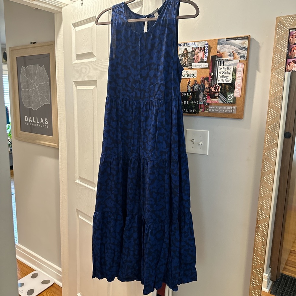 A New Day Blue Leopard Dress - Picture 4 of 4